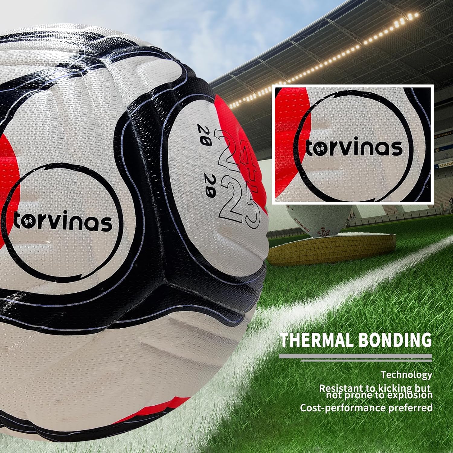 soccer ball size 5 with pump, waterproof pu leather professional training & official match ball, includes inflation needle & net storage bag for outdoor & indoor games soccer ball size 5 with pump, waterproof pu leather professional training & official match ball, includes inflation needle & net storage bag for outdoor & indoor games